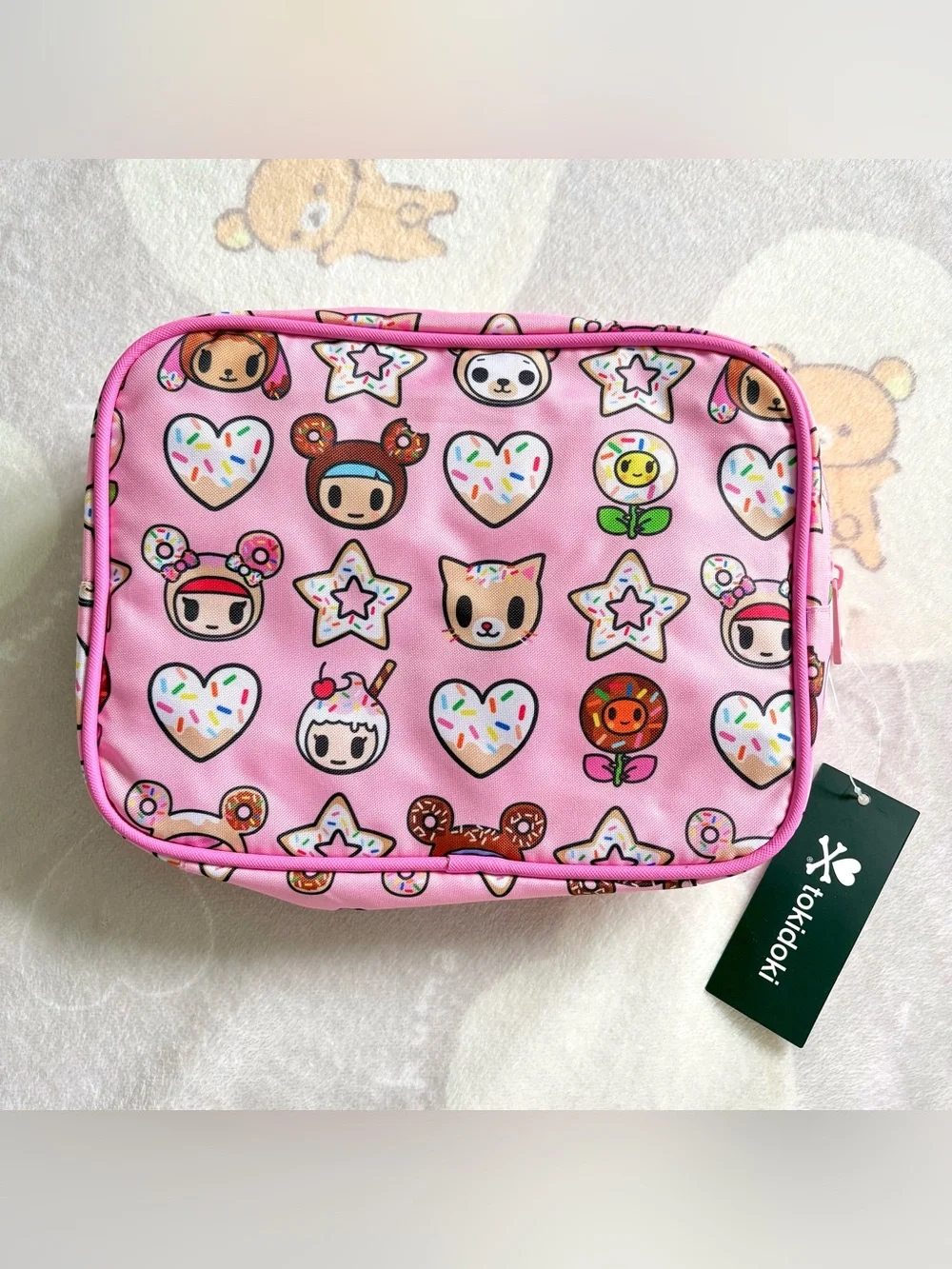 NEW Kawaii Tokidoki Pink Makeup Zip Pouch